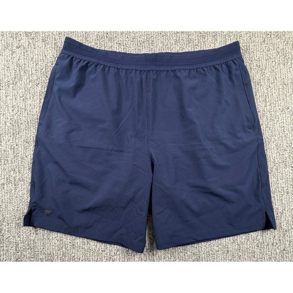 Fabletics Athletic Shorts Mens L Navy Blue Lined Performance Training Gym 7"